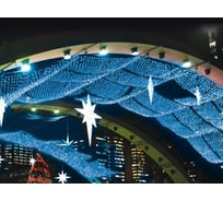 Электрогирлянда GLOS "Сетка", 144 синих LED, 1,2 м x 1,5 м GL-SP9007-B