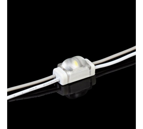 Светодиодный модуль MAKSILED 0.24Вт, 12В, IP67, SMD2835 1LED, 33лм, нейтральный белый, 50 шт./упаковка ML-M1SNE-OL-2835-NW-LP