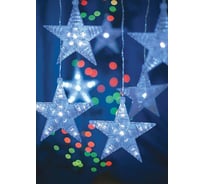 Электрогирлянда GLOS 6 сверкающих звезд, 156 LED GL7009