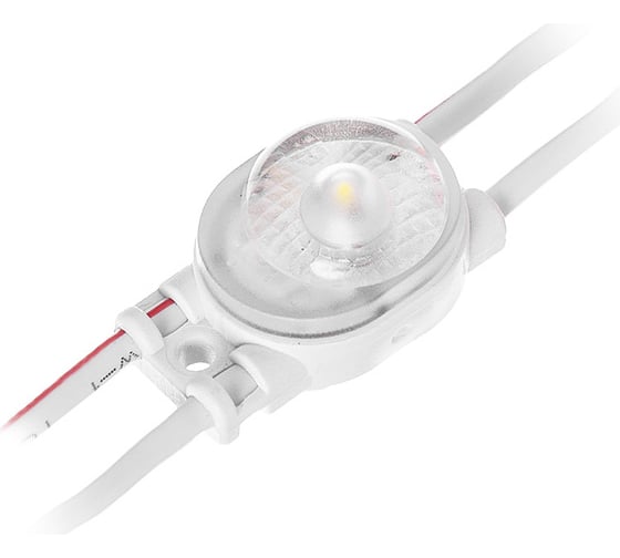 Светодиодный модуль MAKSILED 0.36Вт, 12В, IP67, SMD2835 1LED, 55лм, холодный белый, 40 шт./упаковка ML-M1SNE-L-2835-W