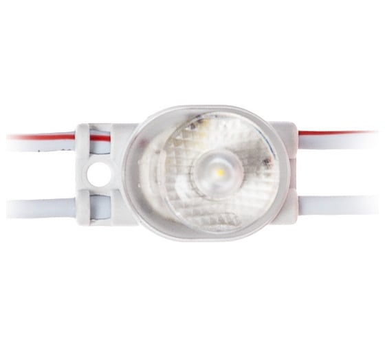 Светодиодный модуль MAKSILED 0.36Вт, 12В, IP67, SMD2835 1LED, 55лм, холодный белый, 40 шт./упаковка ML-M1SNE-L-2835-W