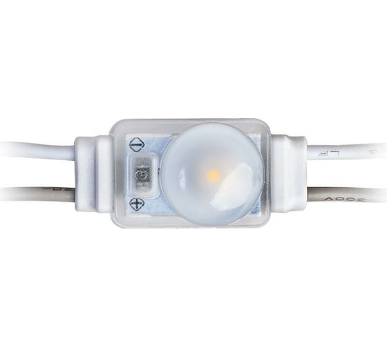Светодиодный модуль MAKSILED 0.36Вт, 12В, IP67, SMD2835 1LED, 33лм, холодный белый, 50 шт./упаковка ML-M1HL-L-2835-W-LP