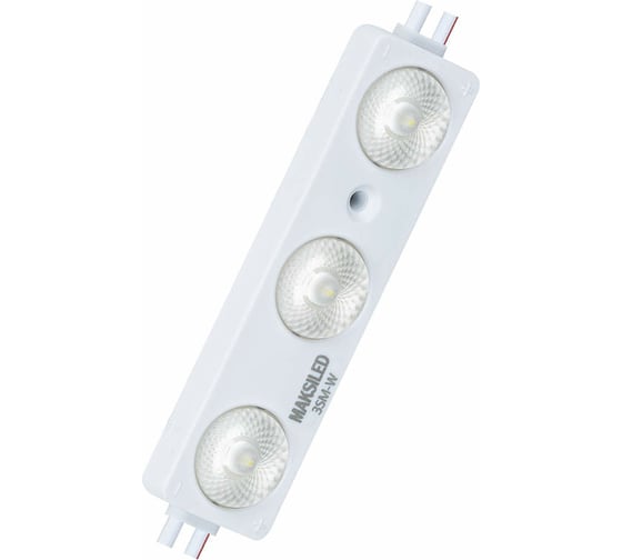 Светодиодный модуль MAKSILED 1.44Вт, 12В, IP67, SMD2835 3LED, 50лм, желтый, 20 шт./упаковка ML-M3SM-L-2835-Y