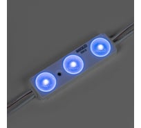 Светодиодный модуль MAKSILED 1.44Вт, 12В, IP67, SMD2835 3LED, 30лм, синий, 20 шт./упаковка ML-M3SM-L-2835-B