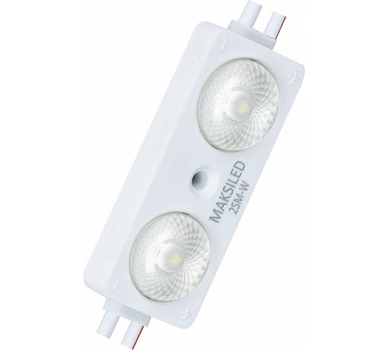 Светодиодный модуль MAKSILED 0.96Вт, 12В, IP67, SMD2835 2LED, 20лм, синий, 20 шт./упаковка ML-M2SM-L-2835-B