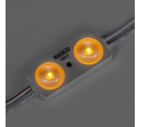 Светодиодный модуль MAKSILED 0.96Вт, 12В, IP67, SMD2835 2LED, 30лм, желтый, 20 шт./упаковка ML-M2SM-L-2835-Y