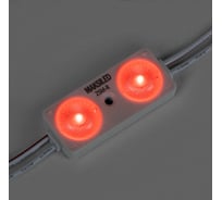 Светодиодный модуль MAKSILED 0.96Вт, 12В, IP67, SMD2835 2LED, 30лм, красный, 20 шт./упаковка ML-M2SM-L-2835-R