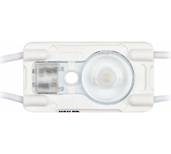 Светодиодный модуль MAKSILED 0.6Вт, 12В, IP67, SMD2835 1LED, 58лм, холодный белый, 50 шт./упаковка ML-M1HL-L-2835-W