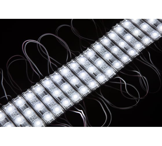 Светодиодный модуль MAKSILED 1.44Вт, 12В, IP67, SMD2835 3LED, 137лм, холодный белый, 30 шт./упаковка ML-M3HL-L-2835-W