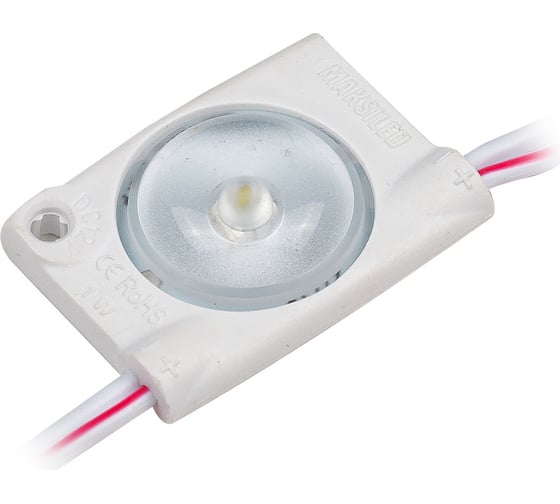 Светодиодный модуль MAKSILED 1Вт, 12В, IP65, SMD2835 1LED, 98лм, теплый белый, 30 шт./упаковка ML-M1SN-XL-2835-WW