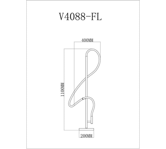Торшер Moderli V4088-FL