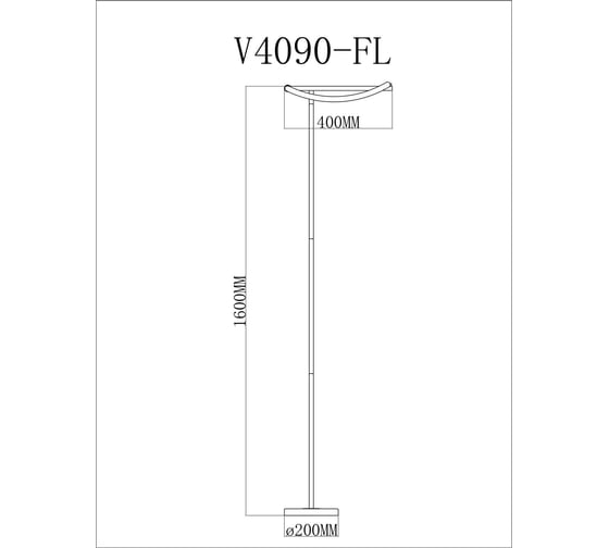 Торшер Moderli V4090-FL