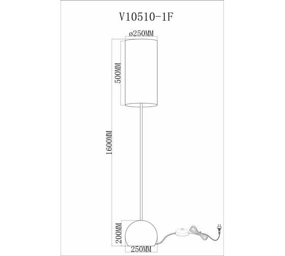 Торшер Moderli Flint V10510-1F