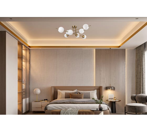 Подвесной светильник Freya Damask 8хE27x60W FR5205PL-08BS