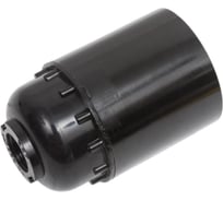 Патрон для лампочки ЮПИТЕР Е27 карболитовый подвесной черный JP7700-02