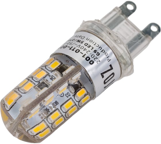Светодиодная силиконовая лампа HOROZ ELECTRIC 001-011-0005 HL458L 5W, G9, 2700K, 220-240V, MEGA-5 HRZ00000050 1