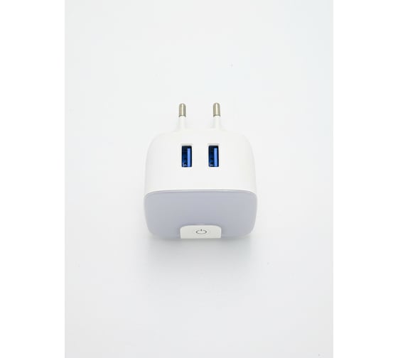 Cветодиодный светильник-ночник Artstyle белый с 2 usb-портами для зарядки CL-NC010TW