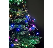 Цветная электрогирлянда дождь Зимняя сказка 200 ламп, 10 нитей, 2метра 2020-08