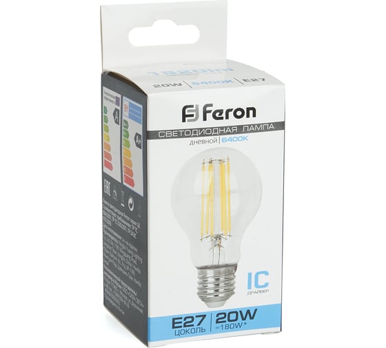 Cветодиодная лампа FERON LB-620 E27 20W 6400K, 48285