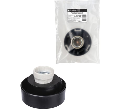 Патрон (корпус) НТУ плоский (резьба А85, поликарбонат, черный) TDM ELECTRIC SQ0320-0013