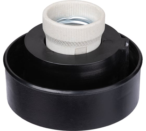 Патрон (корпус) НТУ плоский (резьба А85, поликарбонат, черный) TDM ELECTRIC SQ0320-0013