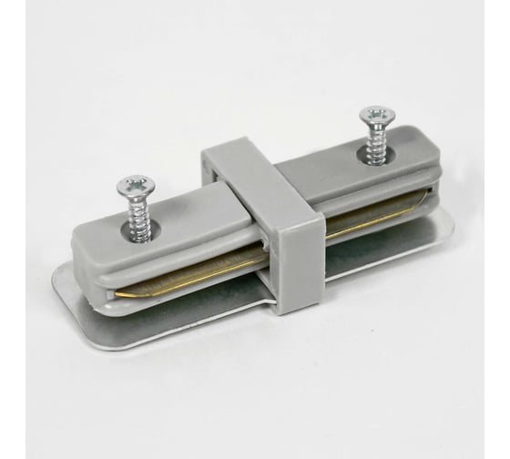 Соединитель шинопровода HOROZ ELECTRIC 096-001-0001 серебро, 220-240V прямой STRAIGHT Connector HRZ00000902 1
