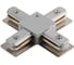 Соединитель шинопровода HOROZ ELECTRIC 096-001-0003 серебро, Х-образный X Connector HRZ00000911 1