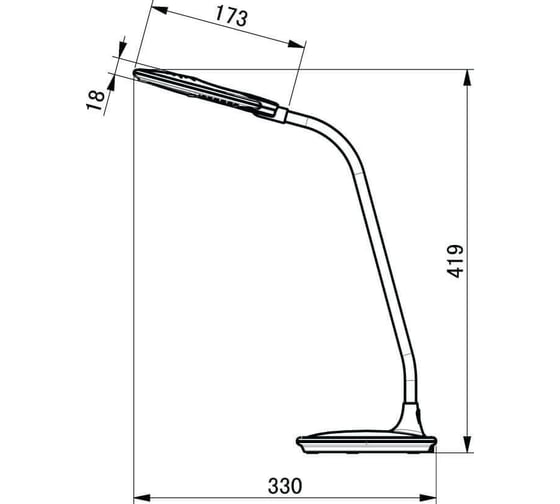 Настольная светодиодная лампа HOROZ ELECTRIC 049-011-0005 5W белый 100-240V IREM HRZ00000686