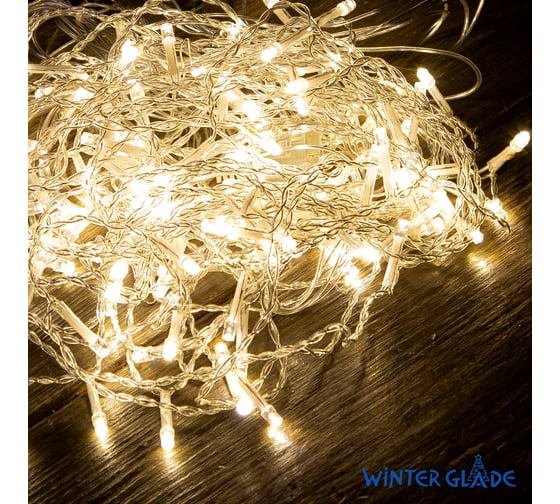 Электрическая гирлянда-занавес Winter Glade 96 ламп теплый белый CB96