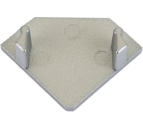 Набор заглушек для углового профиля Uniel UFE-C03 SILVER 2 POLYBAG 07753