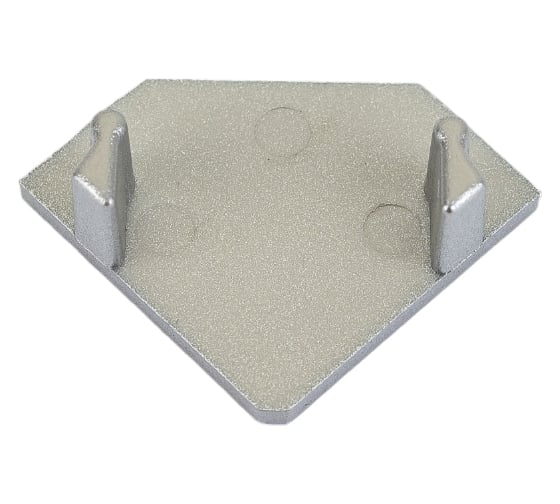 Набор заглушек для углового профиля Uniel UFE-C03 SILVER 2 POLYBAG 07753 1