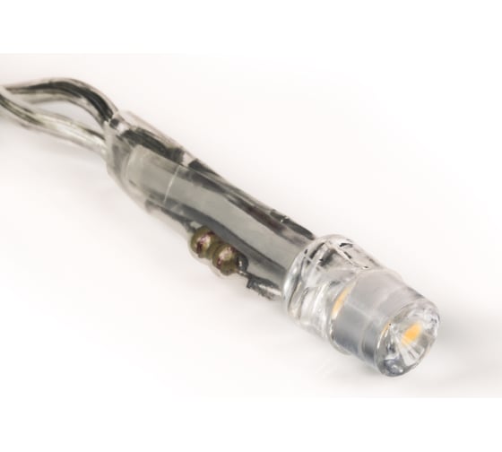 Светодиодная гирлянда бахрома Neon-Night 3x0,8 м, 200 led, цвет теплый белый, прозрачный пвх 255-066