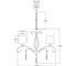 Подвесная люстра Moderli Aramco V2601-5P 3