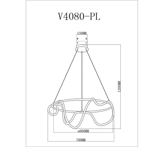 Подвесной светильник Moderli V4080-PL