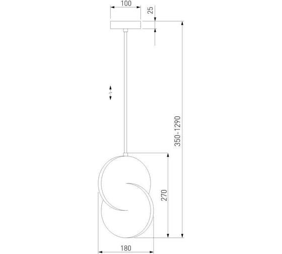 Подвесной светильник Eurosvet 50225/1 LED белый a057337
