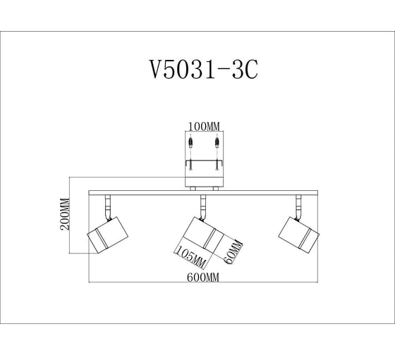Спот Moderli David V5031-3C