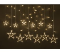Гирлянда Navigator 93 679 ngf-d025-02 бахрома, звезды, ww, 138, 2.5x0.6м, ip20, tr 93679