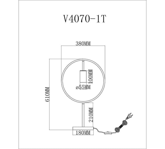 Декоративная настольная лампа Moderli Nasty V4070-1T
