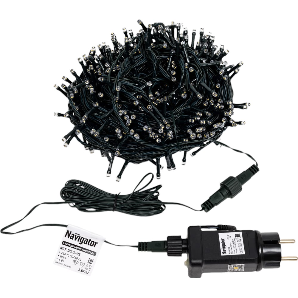 Гирлянда Navigator 93 672 ngf-d022-03 (умная гирлянда нить ww 500 20м ...