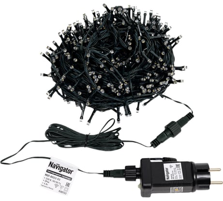 Гирлянда Navigator 93 672 ngf-d022-03 (умная гирлянда нить ww 500 20м ip44 g) 93672