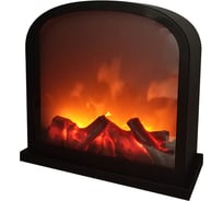 Светодиодный камин Neon-Night шале с эффектом живого огня 30x13x28 см, 3хс или от usb 511-006