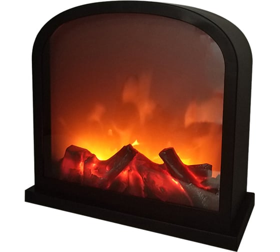 Светодиодный камин Neon-Night шале с эффектом живого огня 30x13x28 см, 3хс или от usb 511-006 1