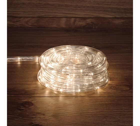 Гирлянда дюралайт Neon-Night led, фиксинг (2w), 24 led/м, теплый белый, 25 м 121-327-14