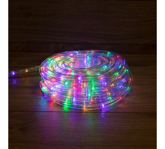 Гирлянда дюралайт Neon-Night led, фиксинг (2w), 24 led/м, мультиколор (rygb), 25 м 121-328-14 1