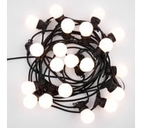 Уличная гирлянда Neon-Night лофт, черный каучук, 20 матовых ламп х 5 led, влагостойкая ip44 331-356