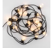 Уличная гирлянда Neon-Night Лофт, черный каучук, 20 прозрачных ламп х 5LED, IP44 331-357