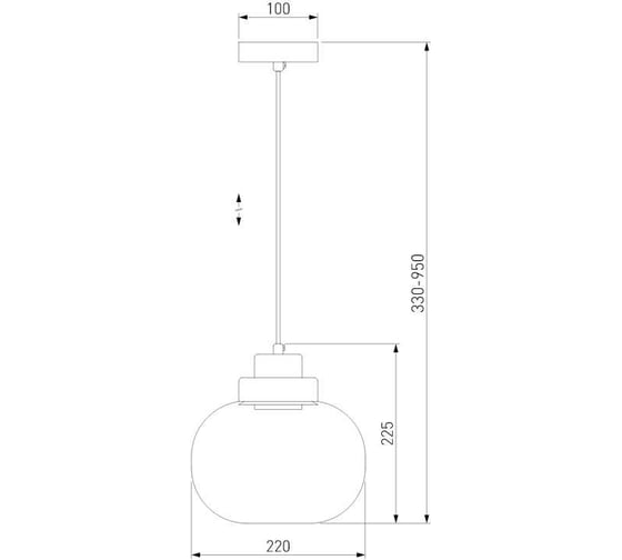 Подвесной светильник Eurosvet 50241/1 LED прозрачный a060675