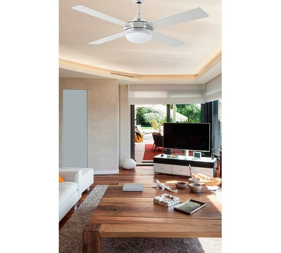 Люстра-вентилятор Faro Barcelona Icaria Niquel 33701FAR