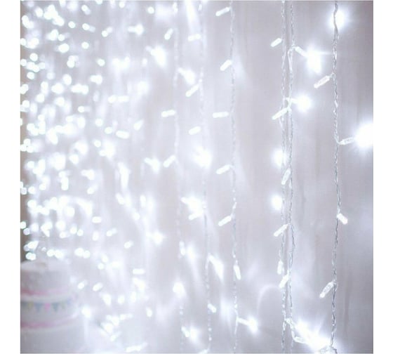 Светодиодная гирлянда Beroma шторка 285 led, 5 м холодно-белое свечение 07704992