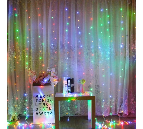 Светодиодная гирлянда Beroma шторка 200 led, 1.8x1.8 м разноцветное свечение 07704970